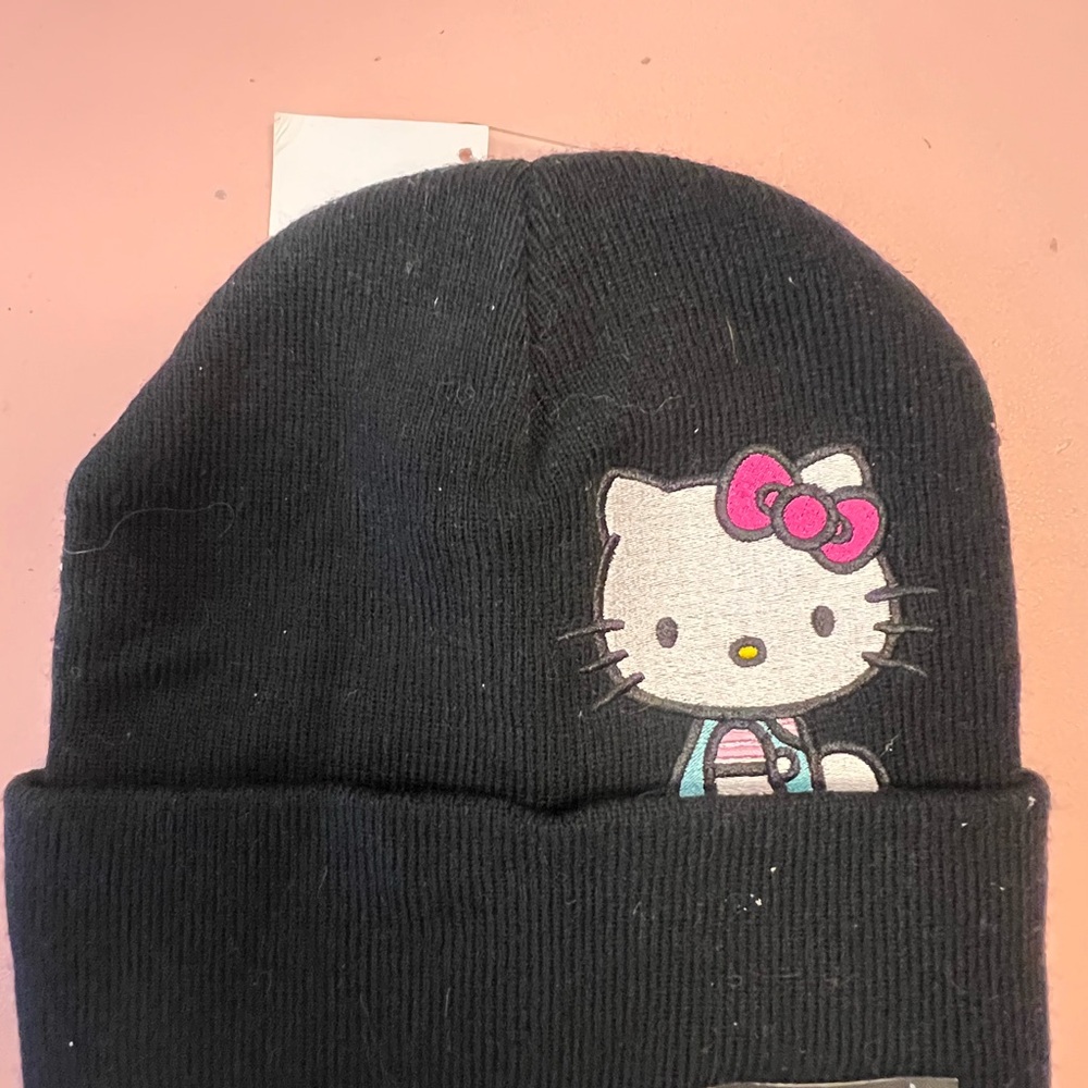 Hello Kitty Black Beanie for Kids